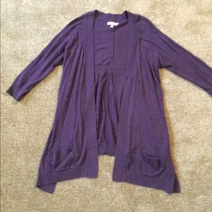 Delia’s Purple 3/4 Length Sleeve Cardigan